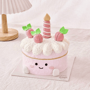 Pink Peach Cake